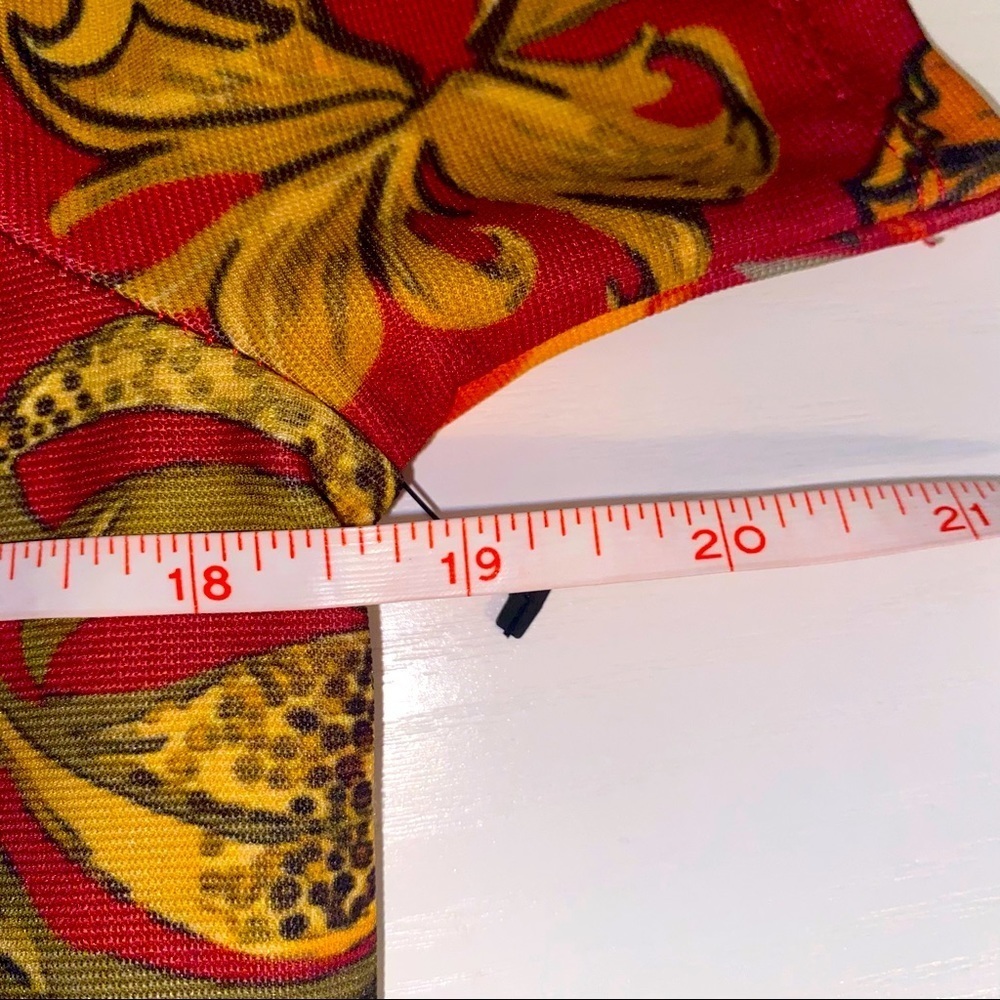 Zara Trafaluc Floral Dress in Red & Yellow Autumn-Winter 17-18 - Picture 7 of 8